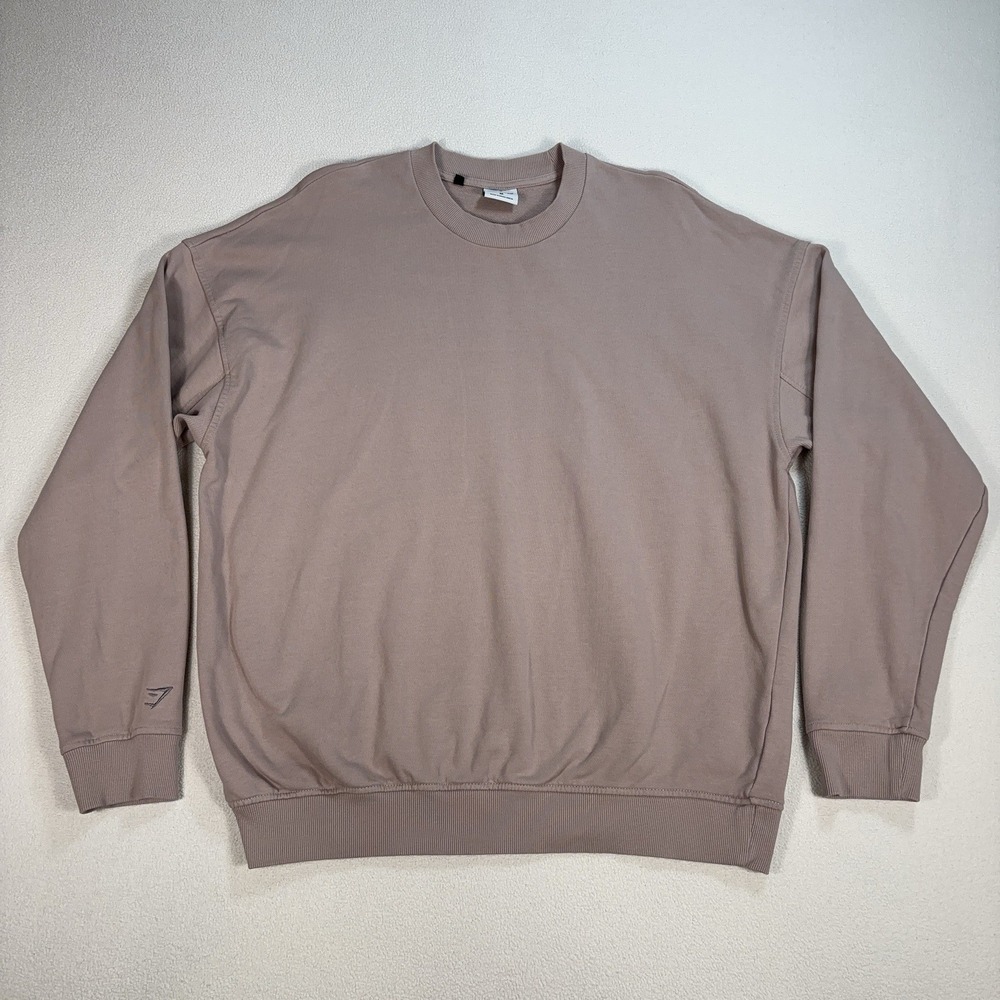 Gymshark Rest Day Essential Sweatshirt Men's M Dusty Pink Oversized Pullover